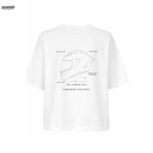 T-Shirt „ENGINEERED FOR SPEED“ off-white boxy fit