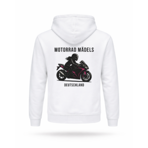 MOTORRAD MÄDELS DEUTSCHLAND hoodie - white