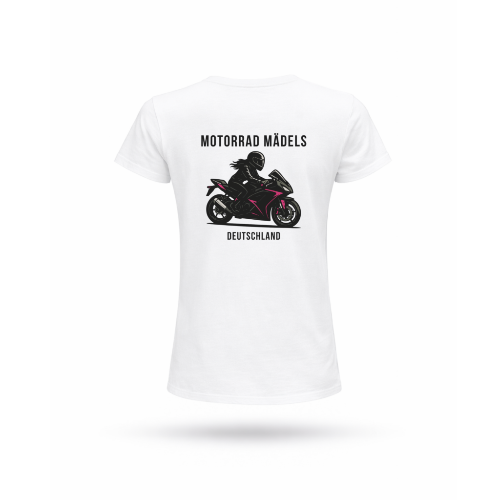 MOTORRAD MÄDELS DEUTSCHLAND women shirt - white